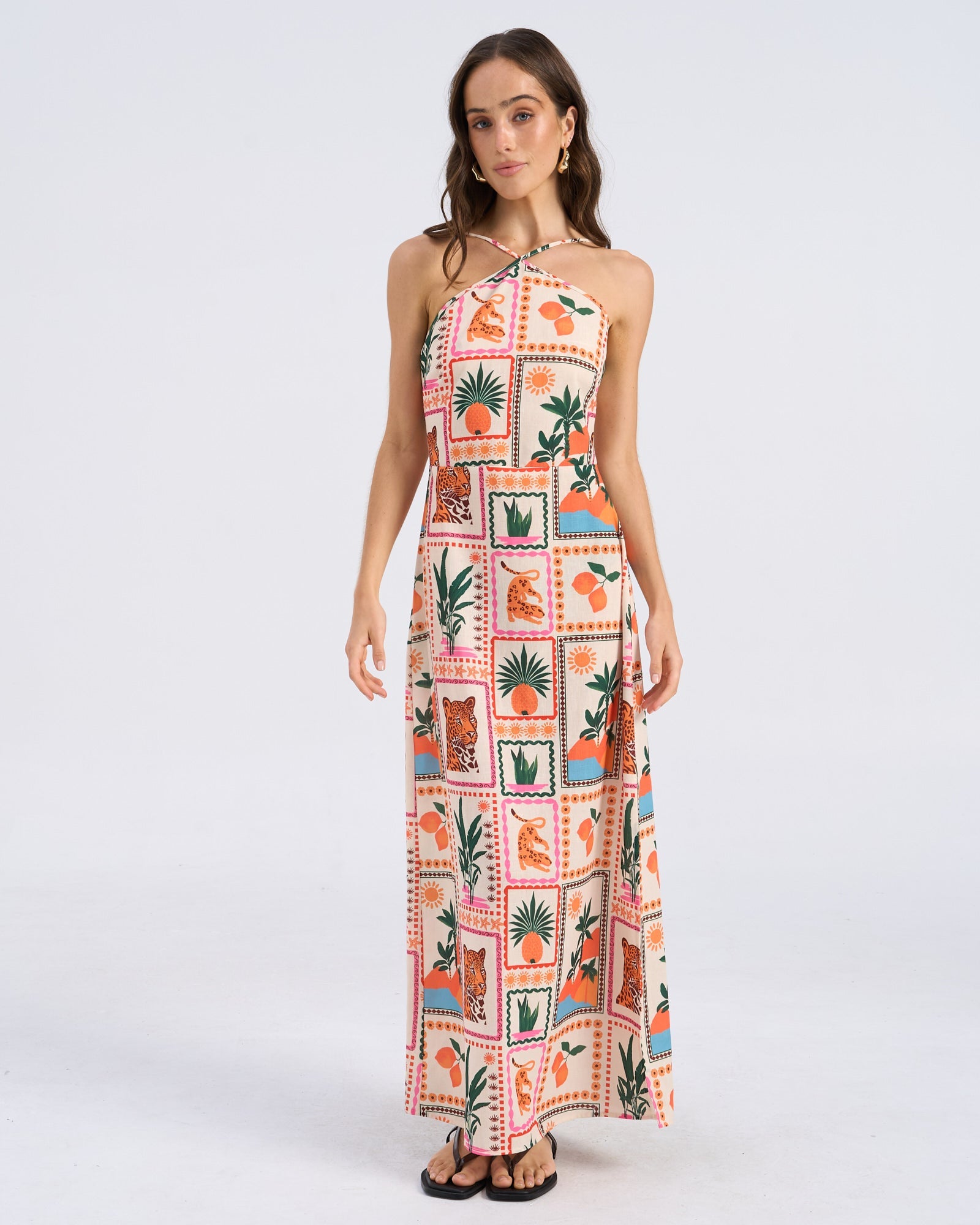 VMBIRDIE PRINTED MAXI DRESS
